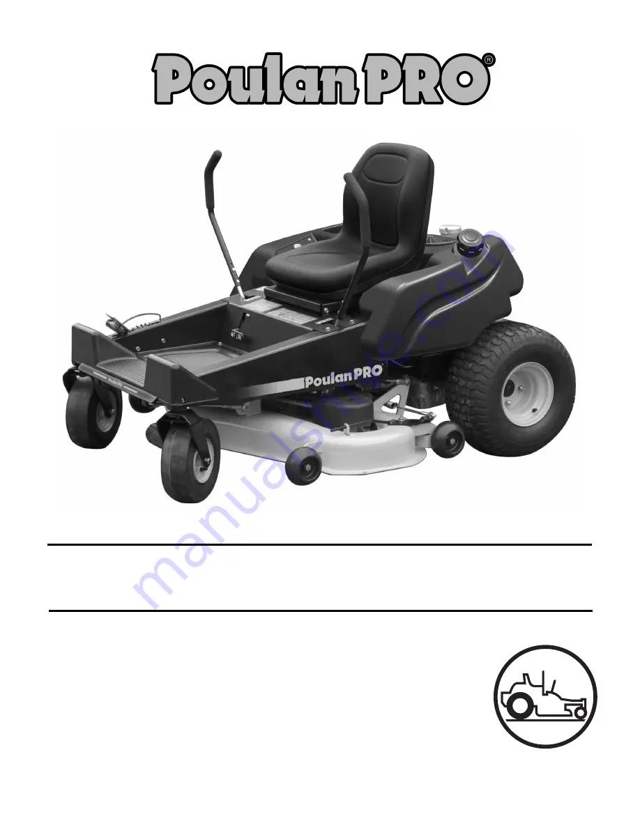 Poulan Pro Pro 925 ZX, Pro 950 ZX Operator'S Manual Download Page 1