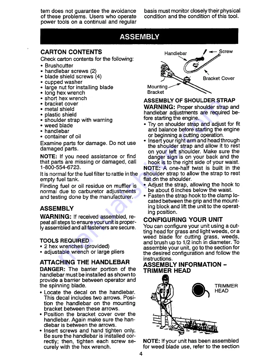 Poulan Pro PT7000 Operator'S Manual Download Page 4