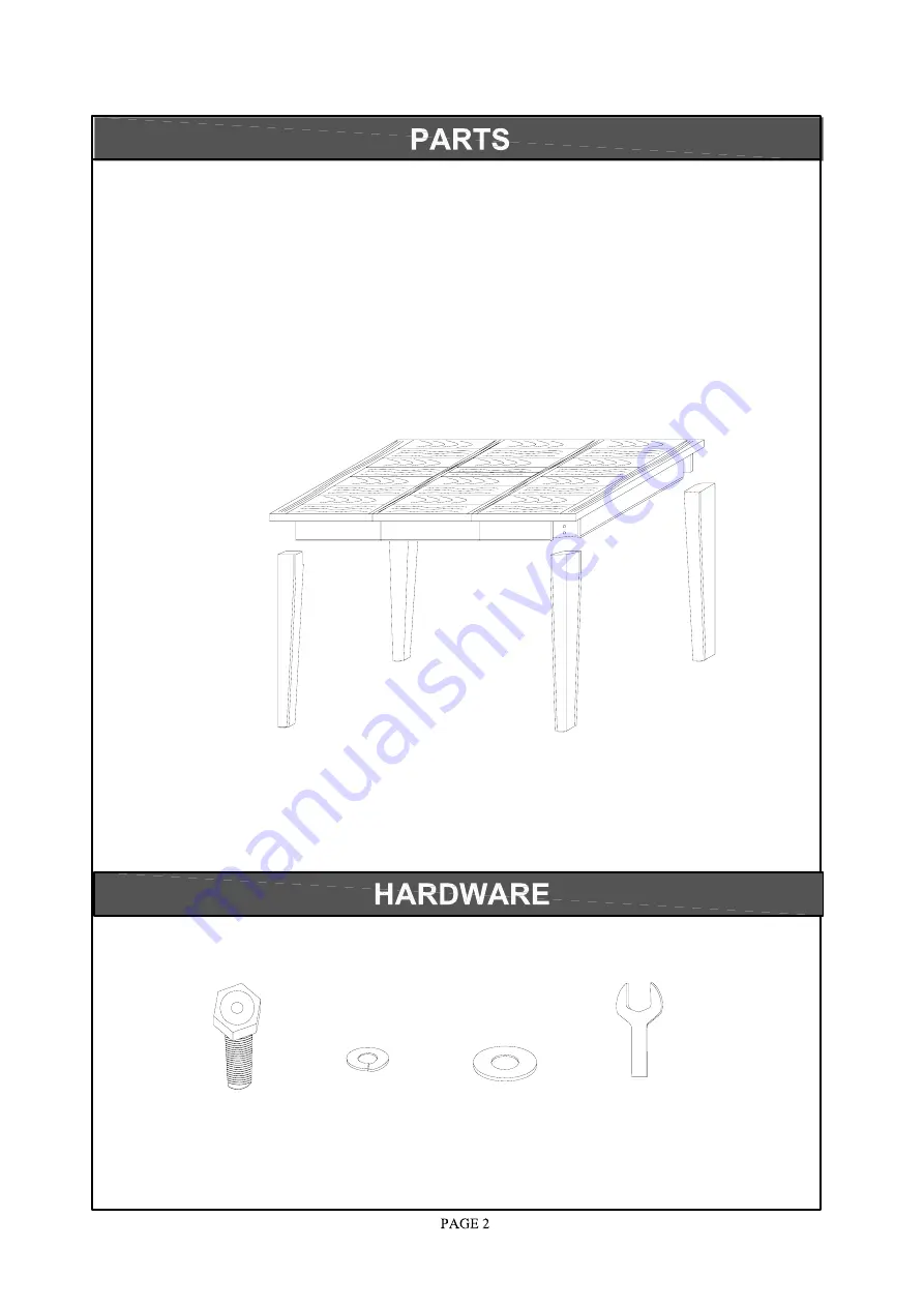 Powell Furniture Powell Limited 276-417AT1 Assembly Instructions Download Page 2