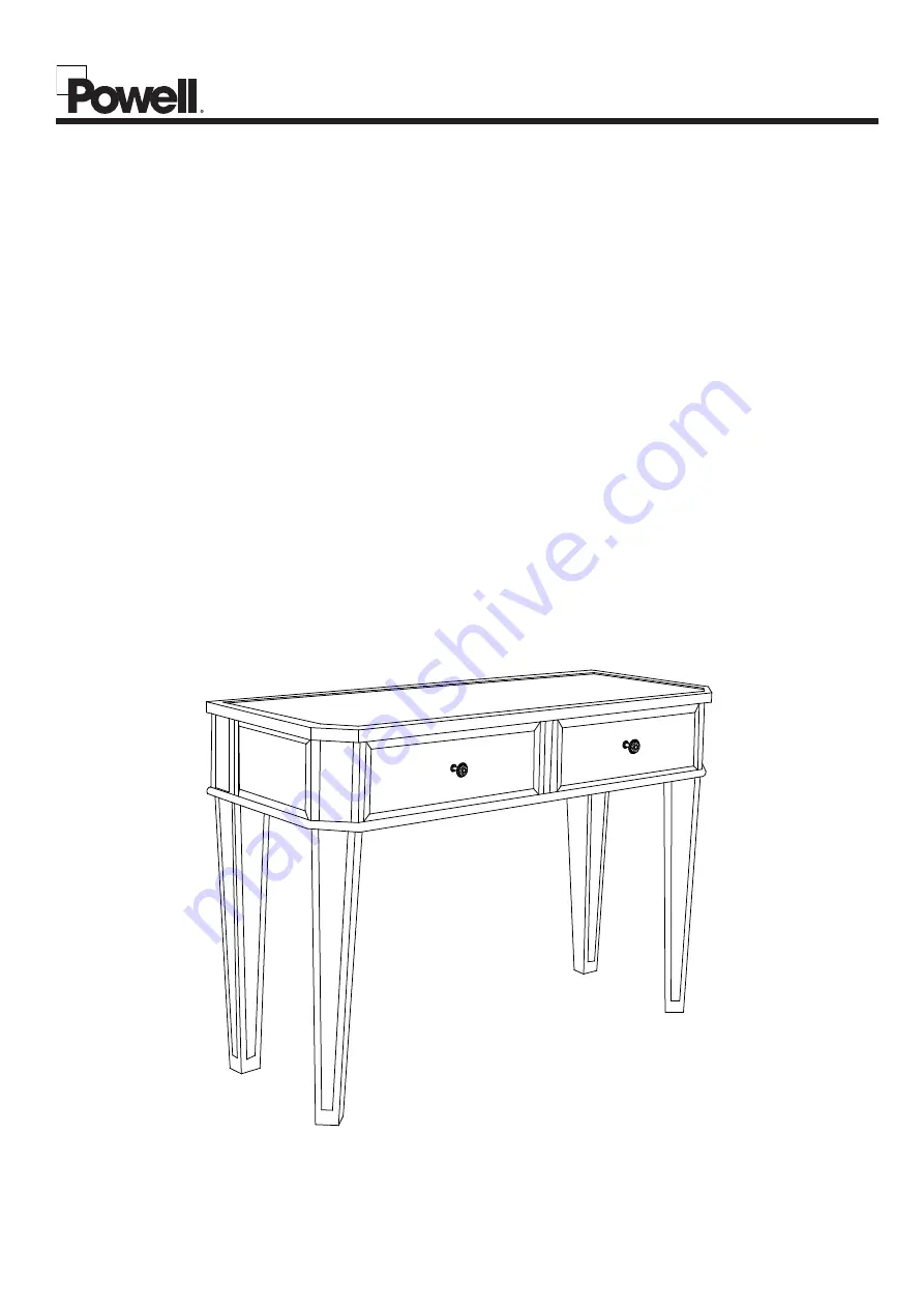 Powell 233-225AT2 Assembly Instructions Download Page 1