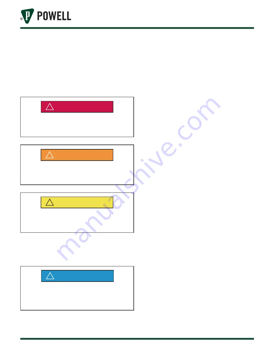 Powell 27PV25ASD Manual Download Page 4