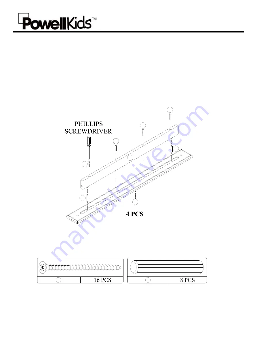 PowellKids 16Y2006B Assembly Manual Download Page 7