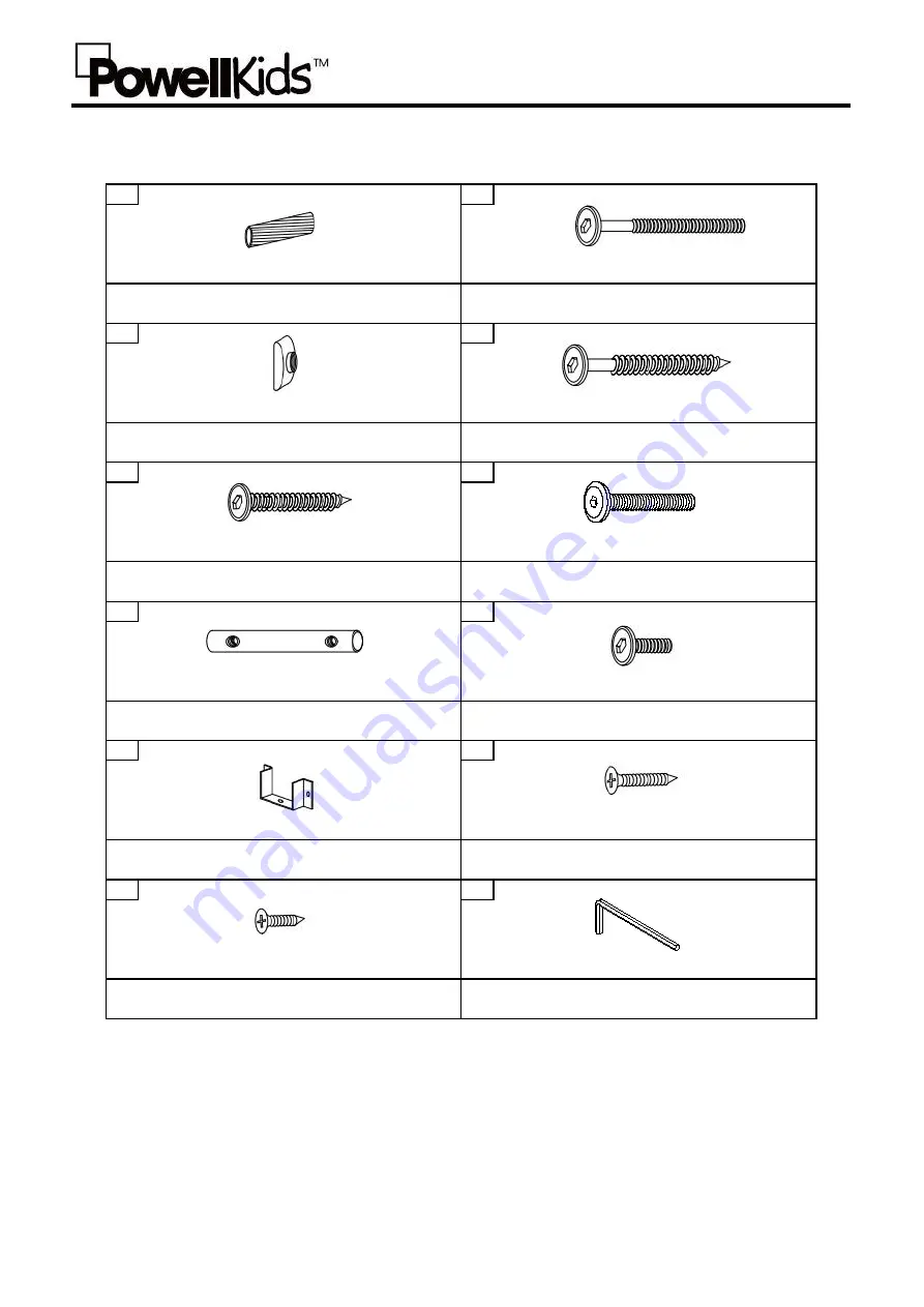 PowellKids Easton Bunk Bed 16Y8185BB Assembly Manual Download Page 3