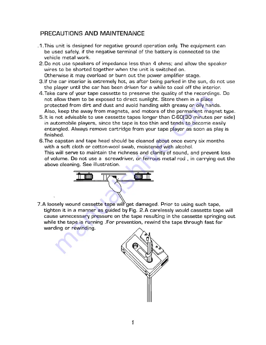 Power Acoustik PA-956W Instruction Manual Download Page 2