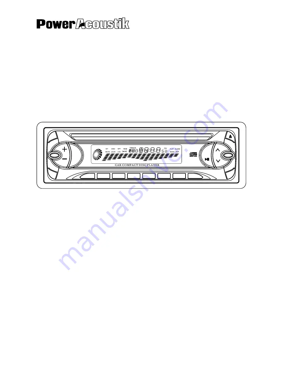 Power Acoustik PACD-875 Instruction Manual Download Page 1