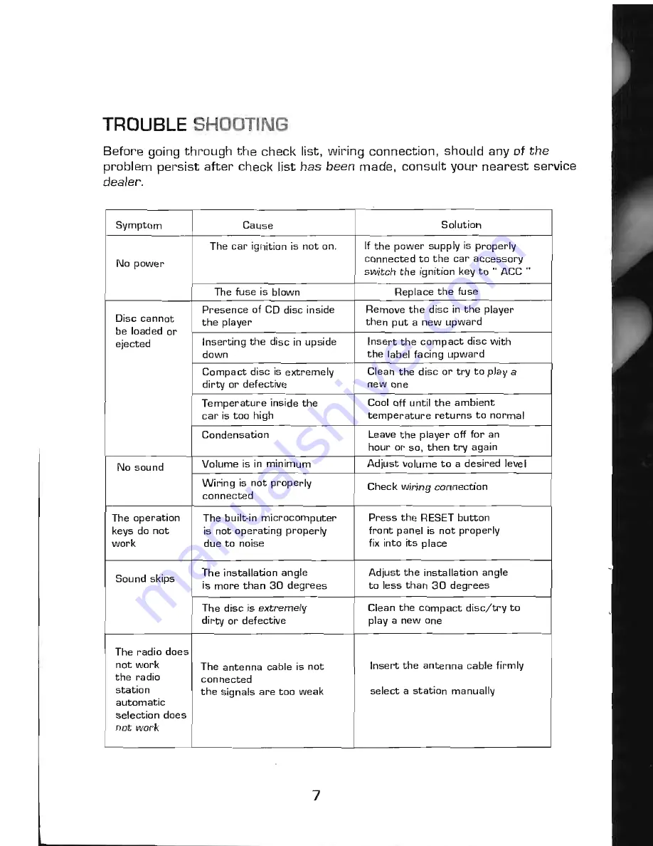 Power Acoustik PACD-888R Instruction Manual Download Page 8