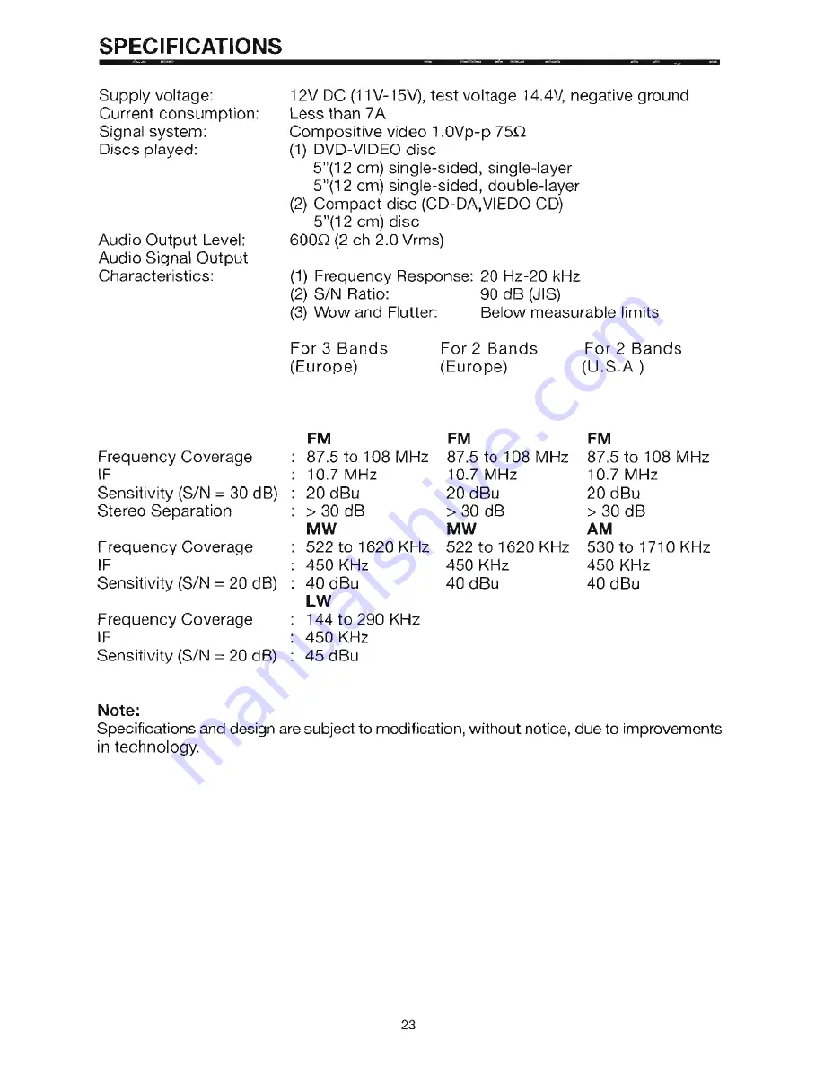 Power Acoustik PADVD-740R Owner'S Manual Download Page 23