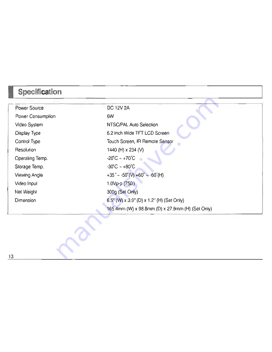 Power Acoustik PT-621HR Instruction Manual Download Page 13