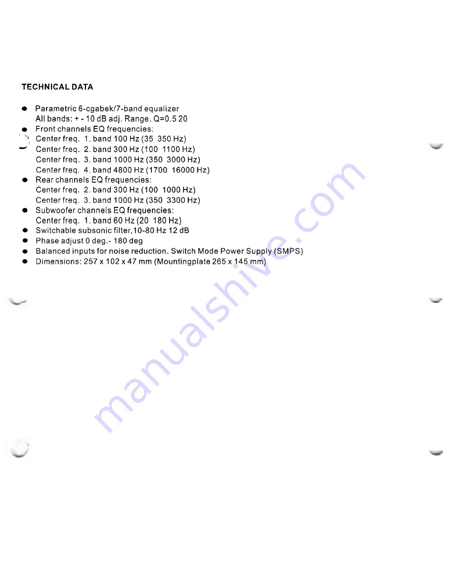 Power Acoustik Soundstream PQ-7 Owner'S Manual And Installation Manual Download Page 4