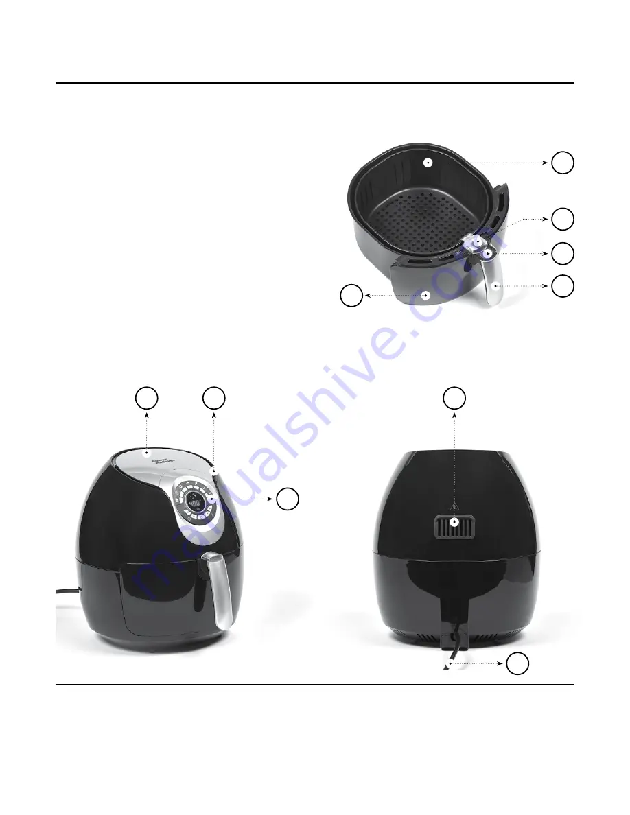 Power AirFryer AF-530W Owner'S Manual Download Page 6