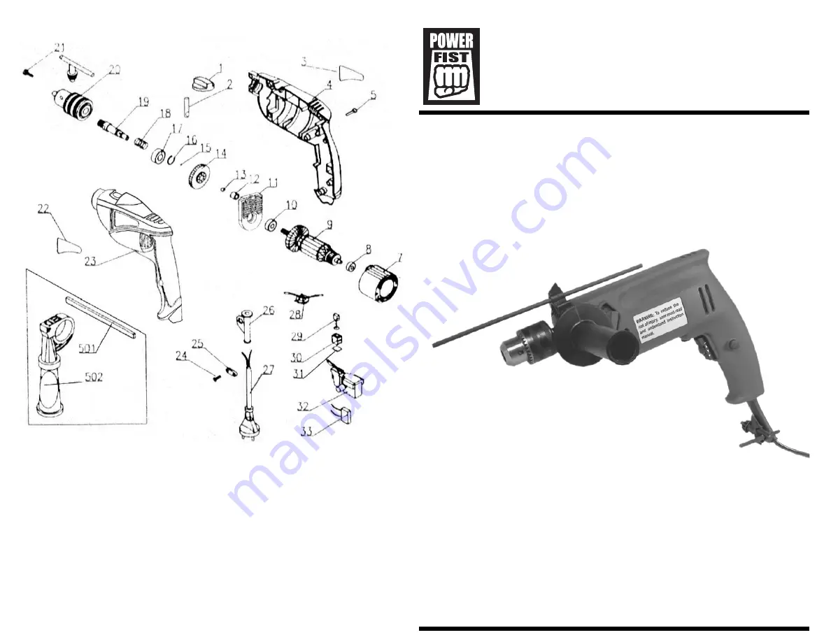 Power Fist 8039067 Manual Download Page 1