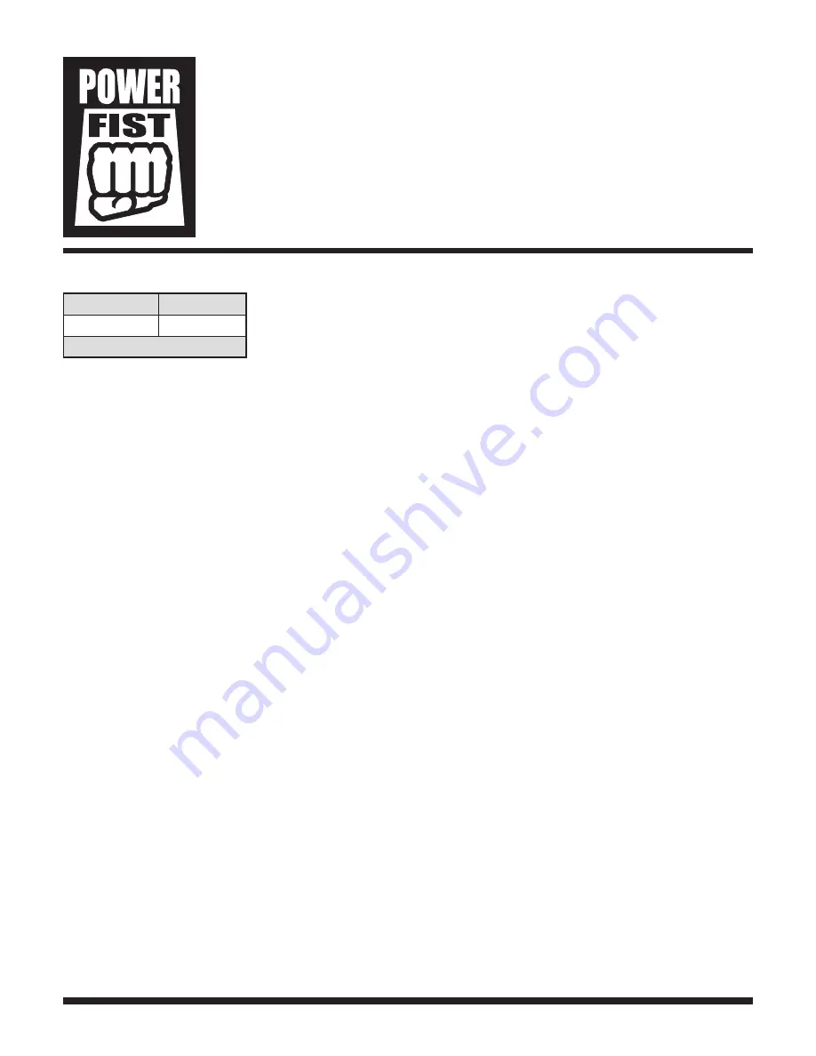 Power Fist 8390270 User Manual Download Page 3