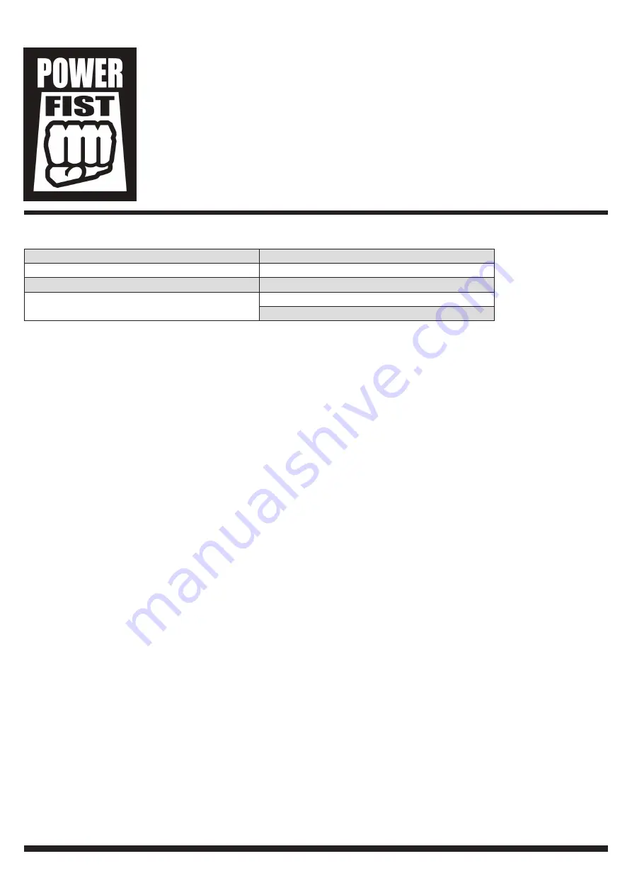 Power Fist 8395907 User Manual Download Page 2