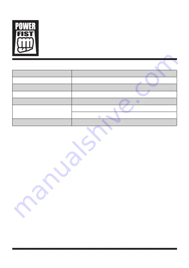 Power Fist 8555724 User Manual Download Page 2