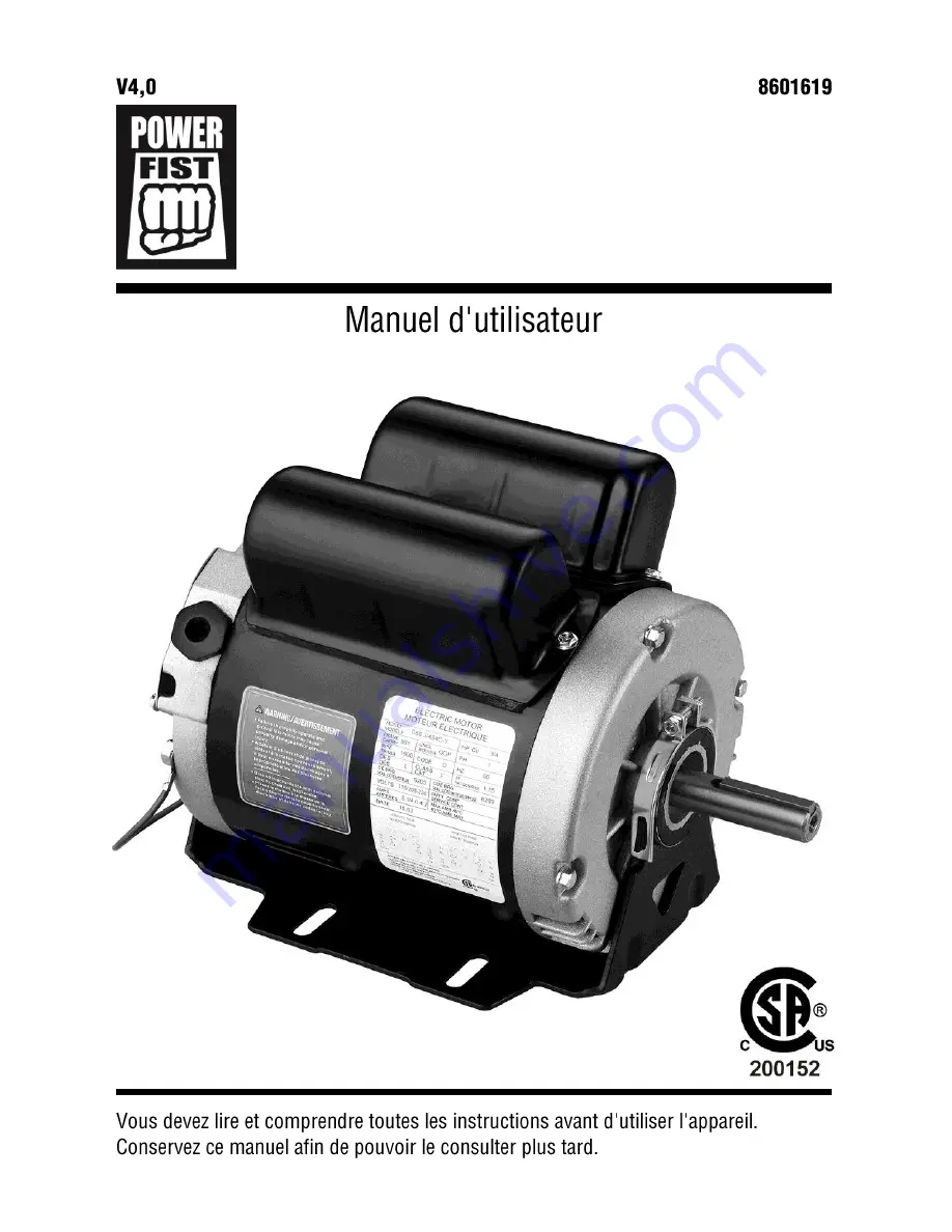 Power Fist 8601619 Скачать руководство пользователя страница 15