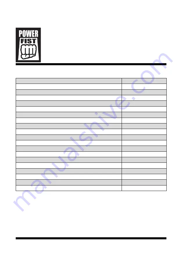 Power Fist 8601676 User Manual Download Page 16