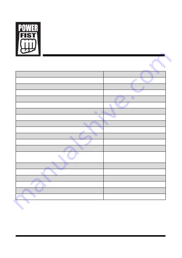 Power Fist 8703159 User Manual Download Page 16