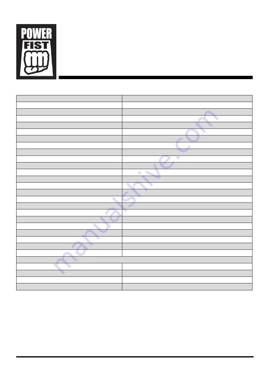 Power Fist 8717621 User Manual Download Page 20