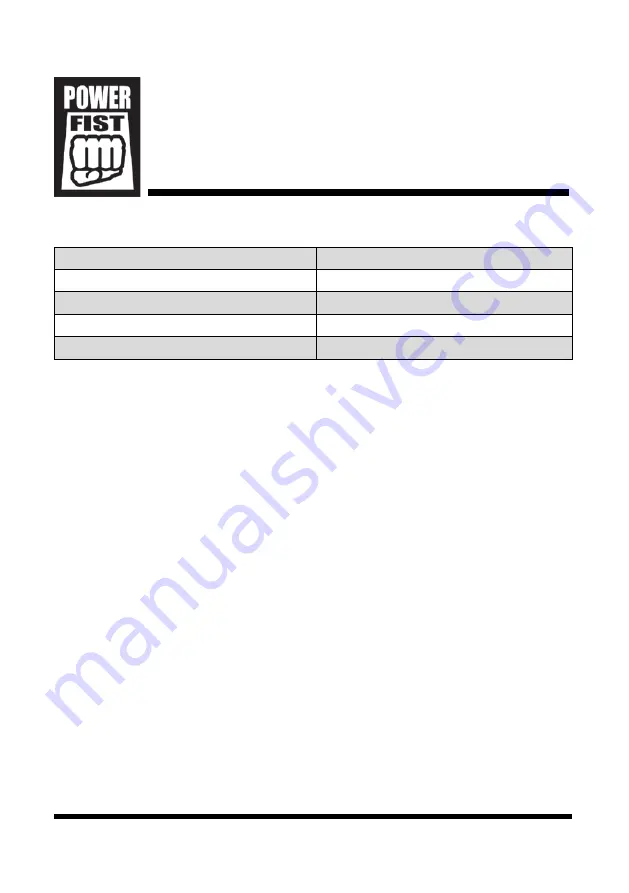 Power Fist 8781460 User Manual Download Page 12