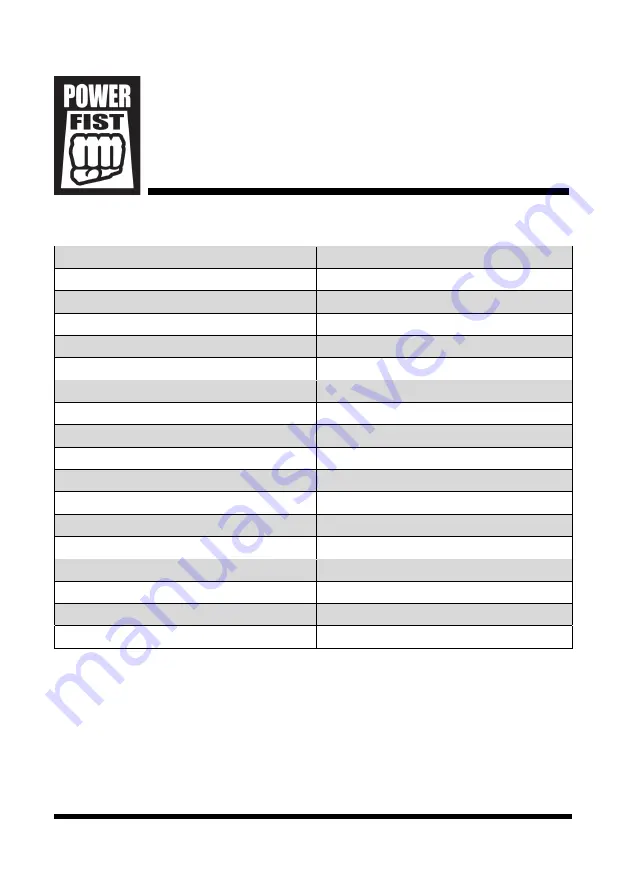 Power Fist 8978561 User Manual Download Page 12