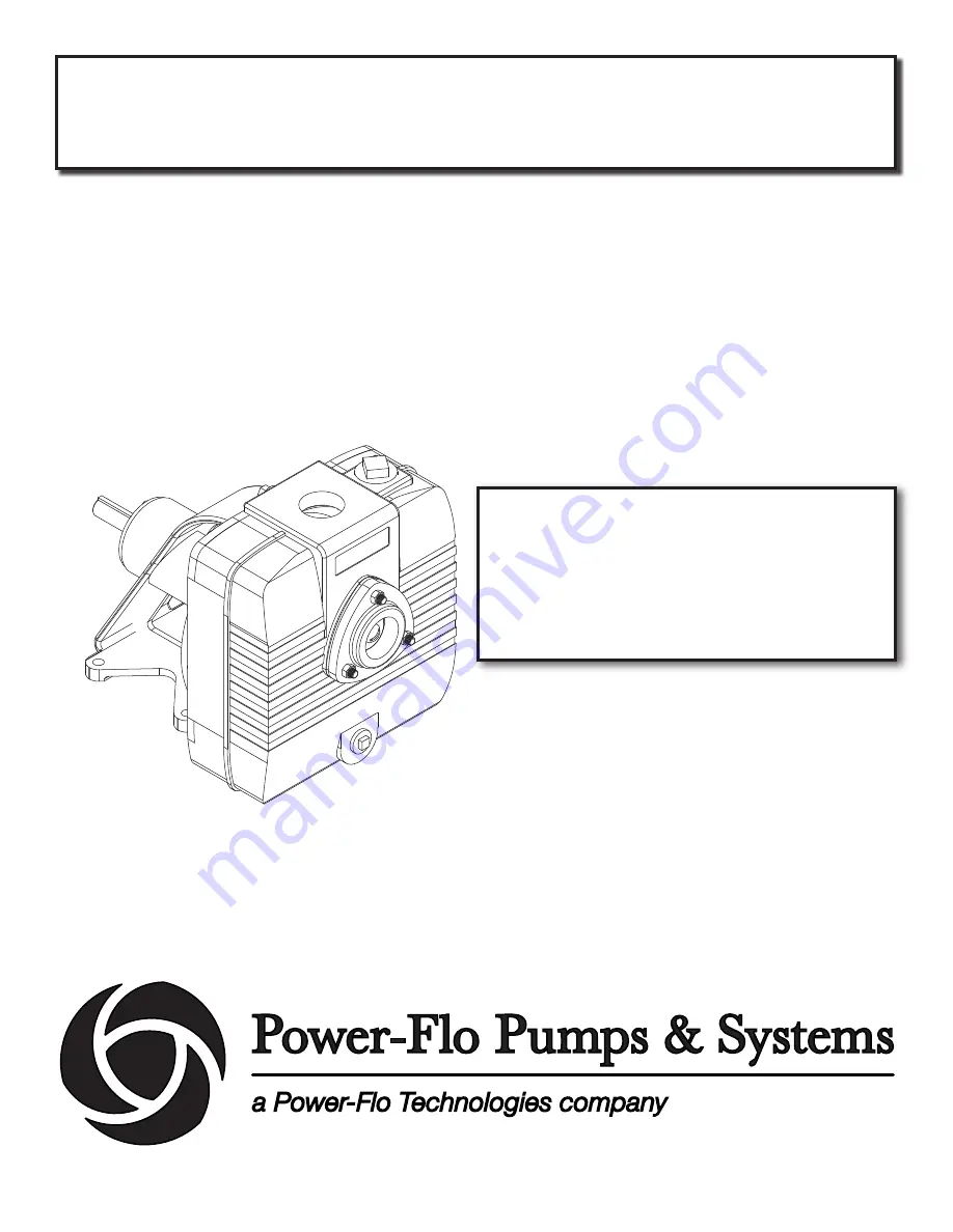 Power-flo PF5CU Скачать руководство пользователя страница 1