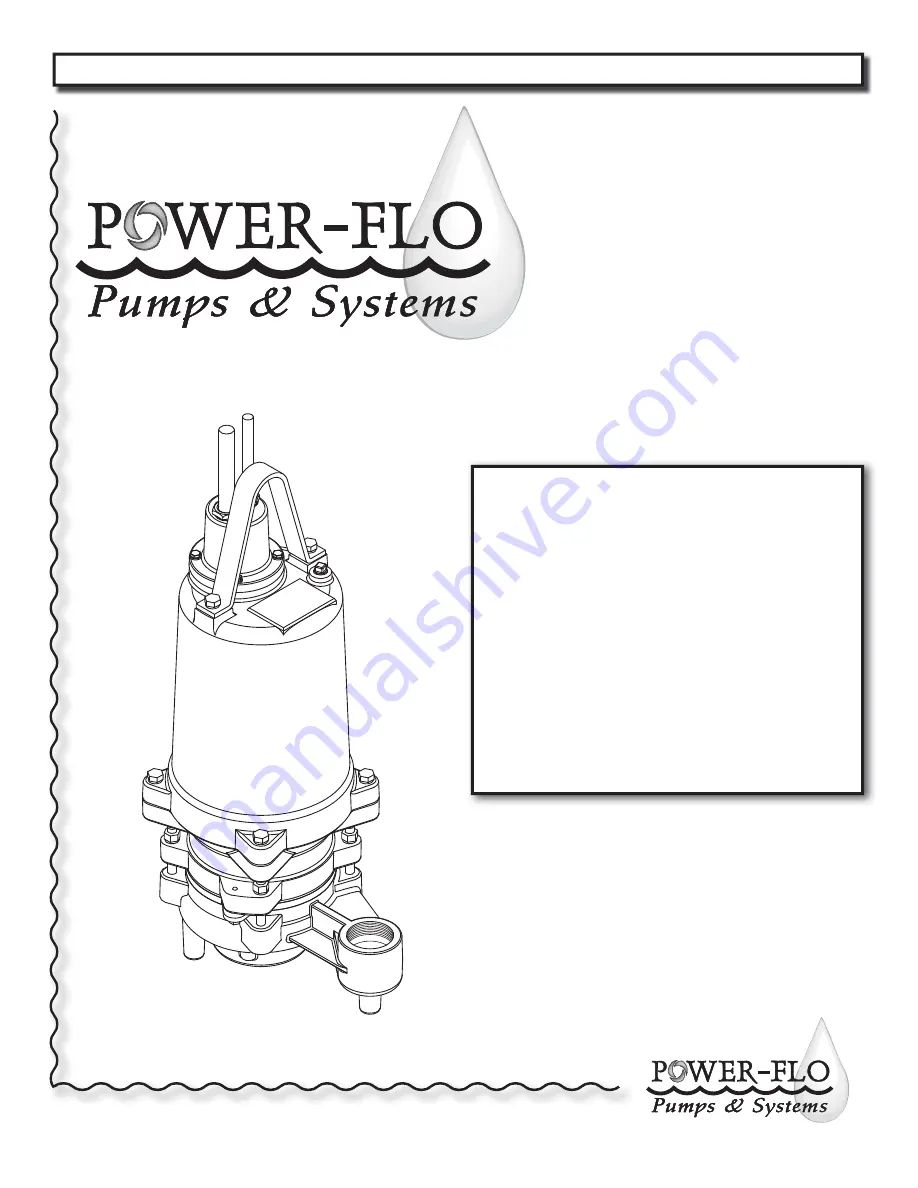 Power-flo PFG3022 Скачать руководство пользователя страница 1