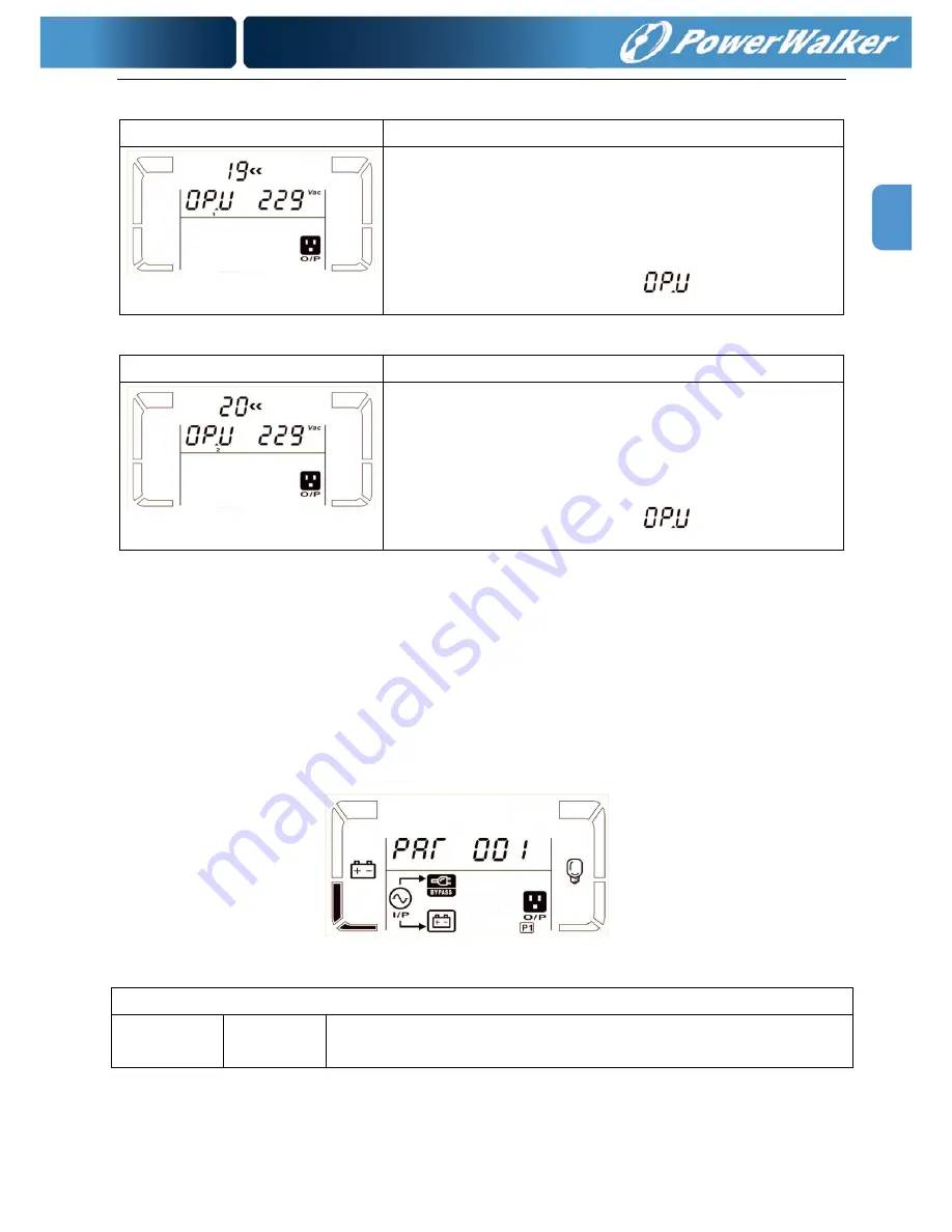 Power Walker VFI 10000CP 3/3 Instruction Manual Download Page 144