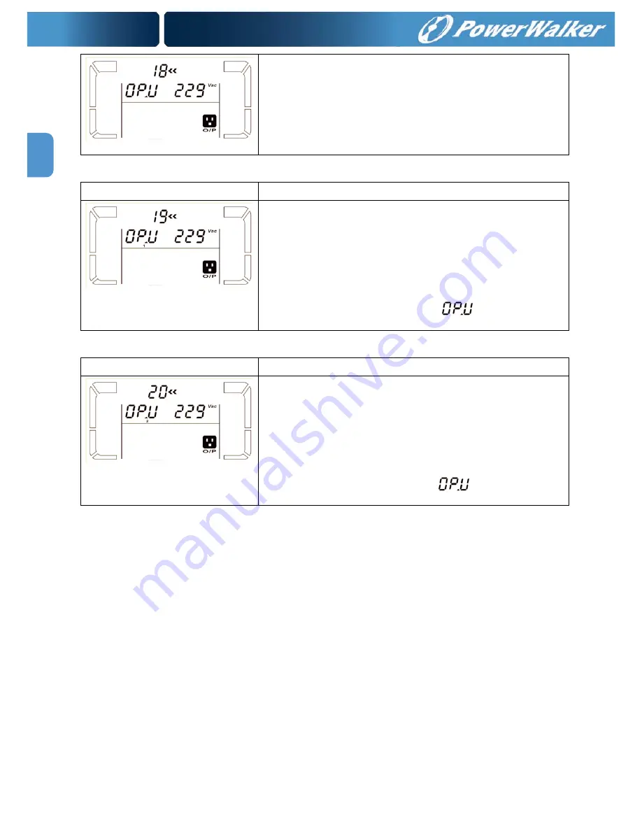 Power Walker VFI 10000CP 3/3 Instruction Manual Download Page 182