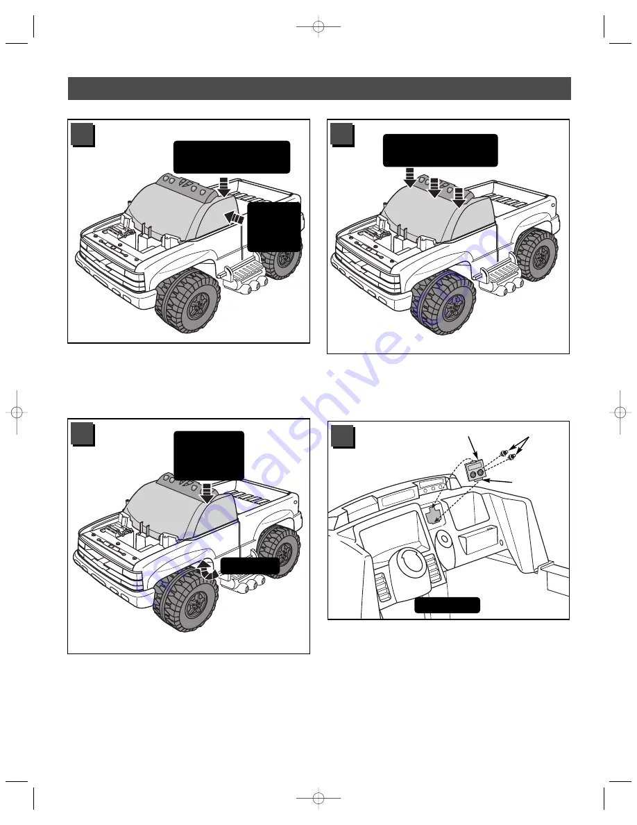 Power Wheels CHEVROLET SAWBLADE MONSTER TRUCK Owner'S Manual With Assembly Instructions Download Page 12