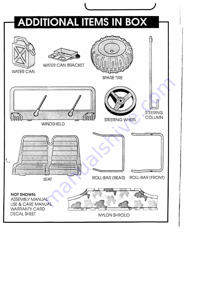 Power Wheels Jeep Safary 86250 Assembly Manual Download Page 6