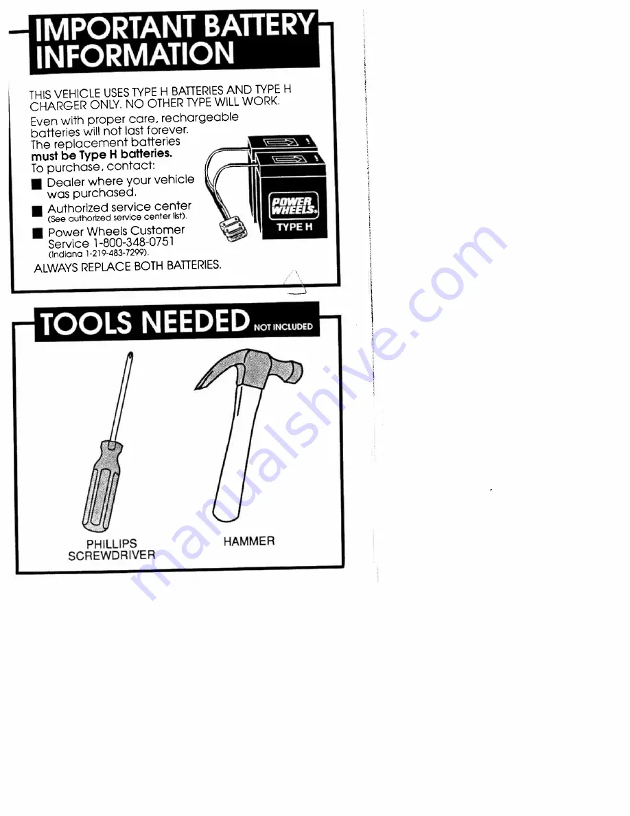 Power Wheels Jeep Safary 86250 Assembly Manual Download Page 7