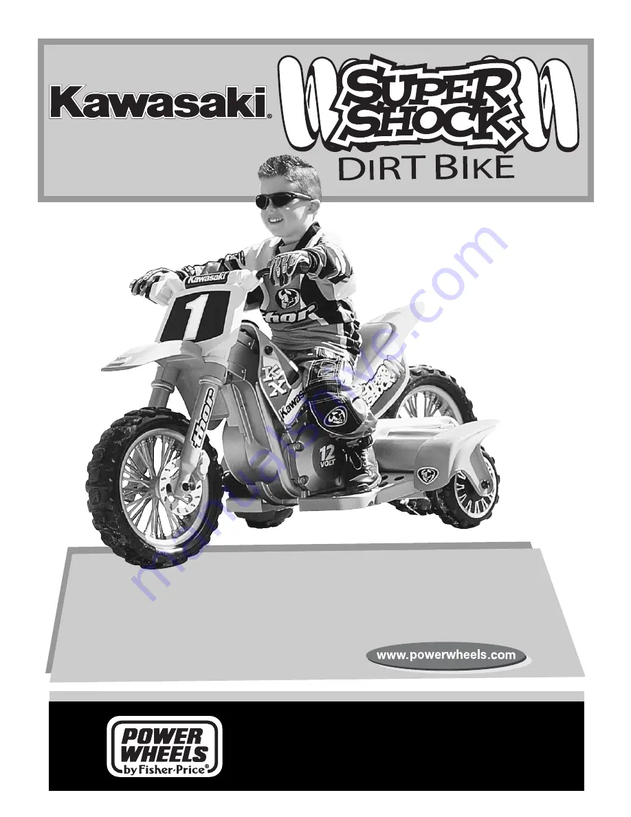 Power Wheels Kawaaki Super Shock 73600 Owner'S Manual And Assembly Instructions Download Page 1