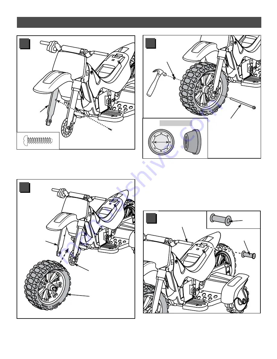 Power Wheels Kawaaki Super Shock 73600 Owner'S Manual And Assembly Instructions Download Page 20