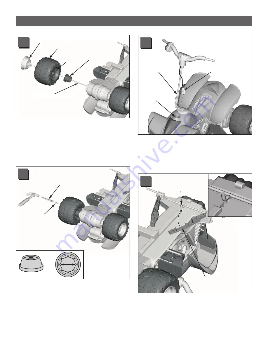 Power Wheels Kawasaki KFX NINJA B9272 Owner'S Manual & Assembly Instructions Download Page 8