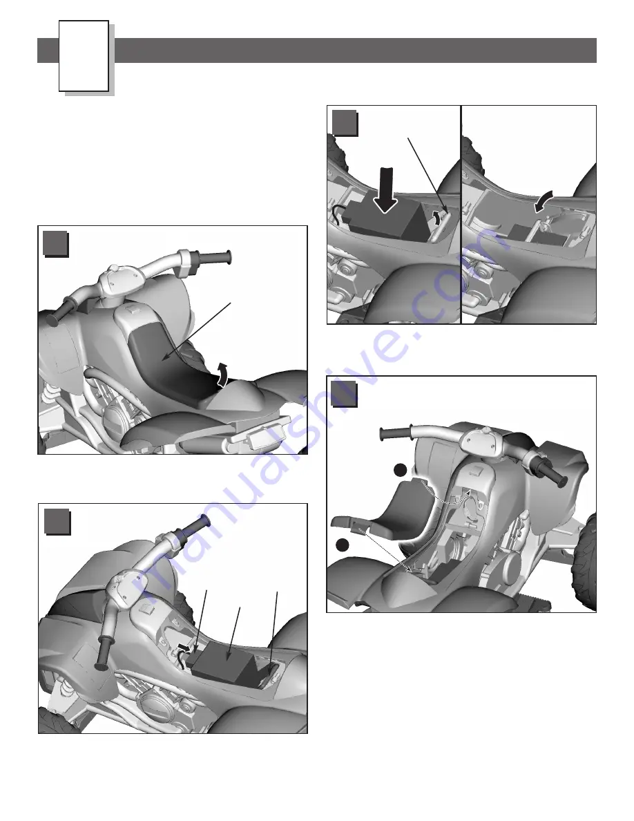 Power Wheels Kawasaki KFX NINJA B9272 Owner'S Manual & Assembly Instructions Download Page 12