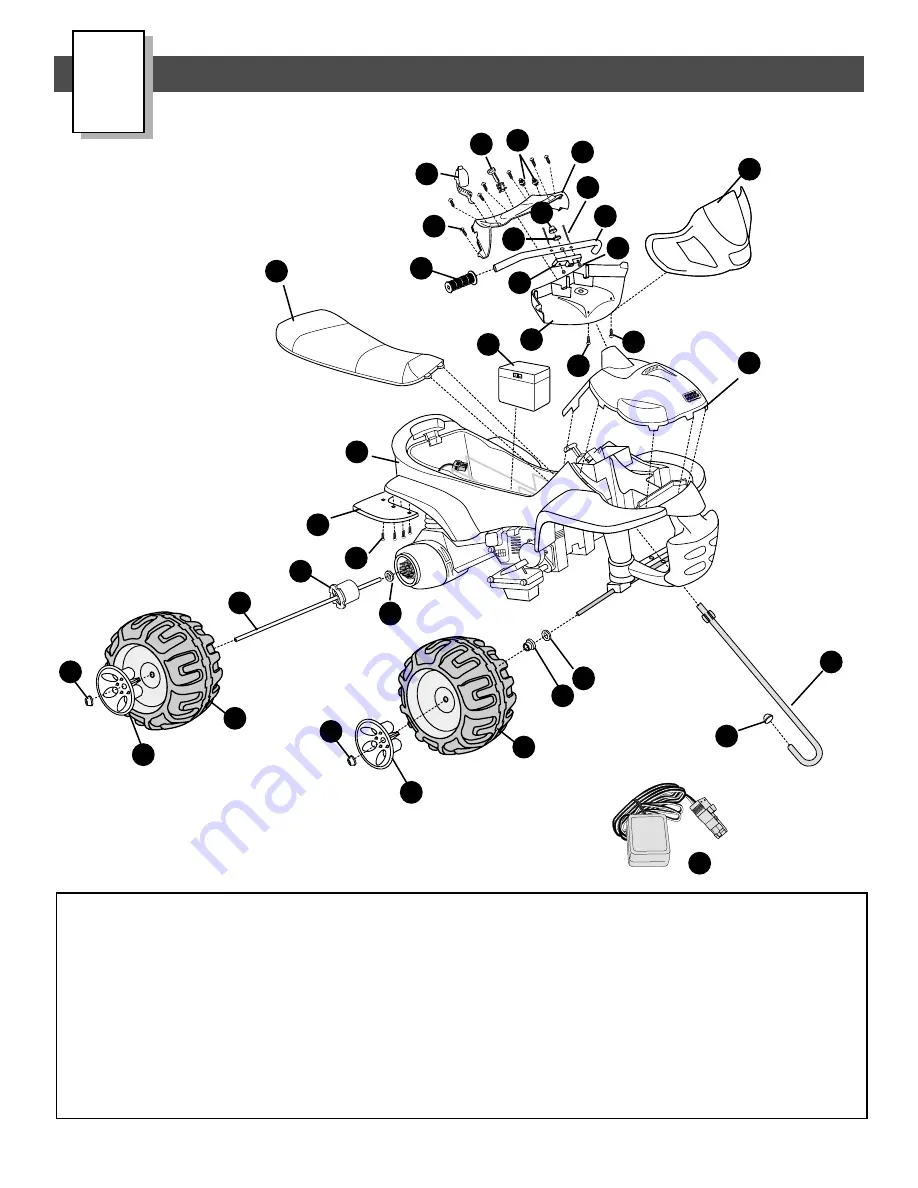 Power Wheels Kawasaki NINJA 73690 Owner'S Manual & Assembly Instructions Download Page 6