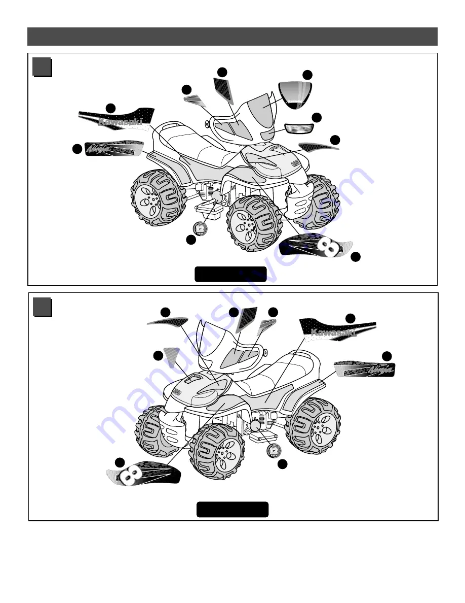 Power Wheels Kawasaki NINJA 73690 Owner'S Manual & Assembly Instructions Download Page 16