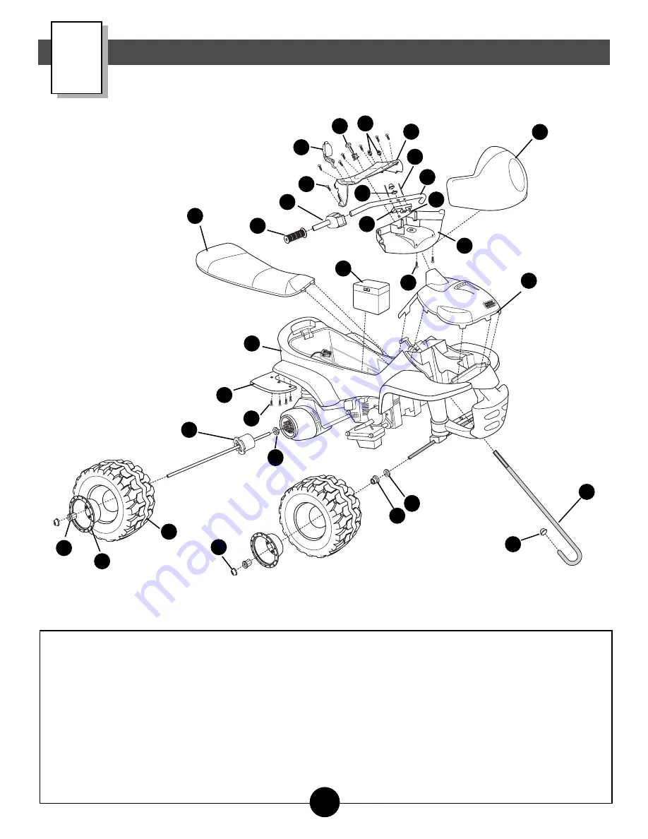 Power Wheels Kawasaki NINJA 74110 Owner'S Manual & Assembly Instructions Download Page 6