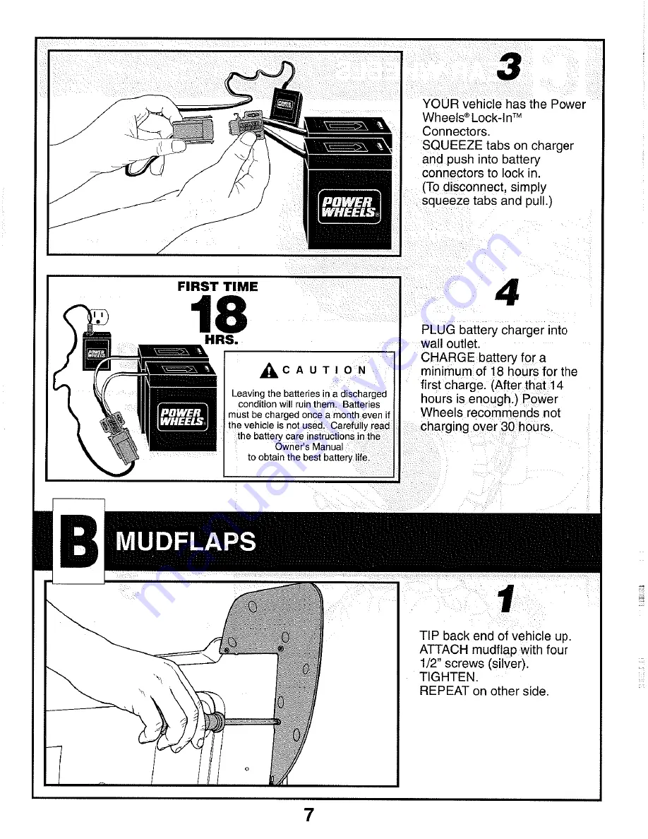 Power Wheels Kawasaki NINJA ATV AO4590 Assembly Manual Download Page 7