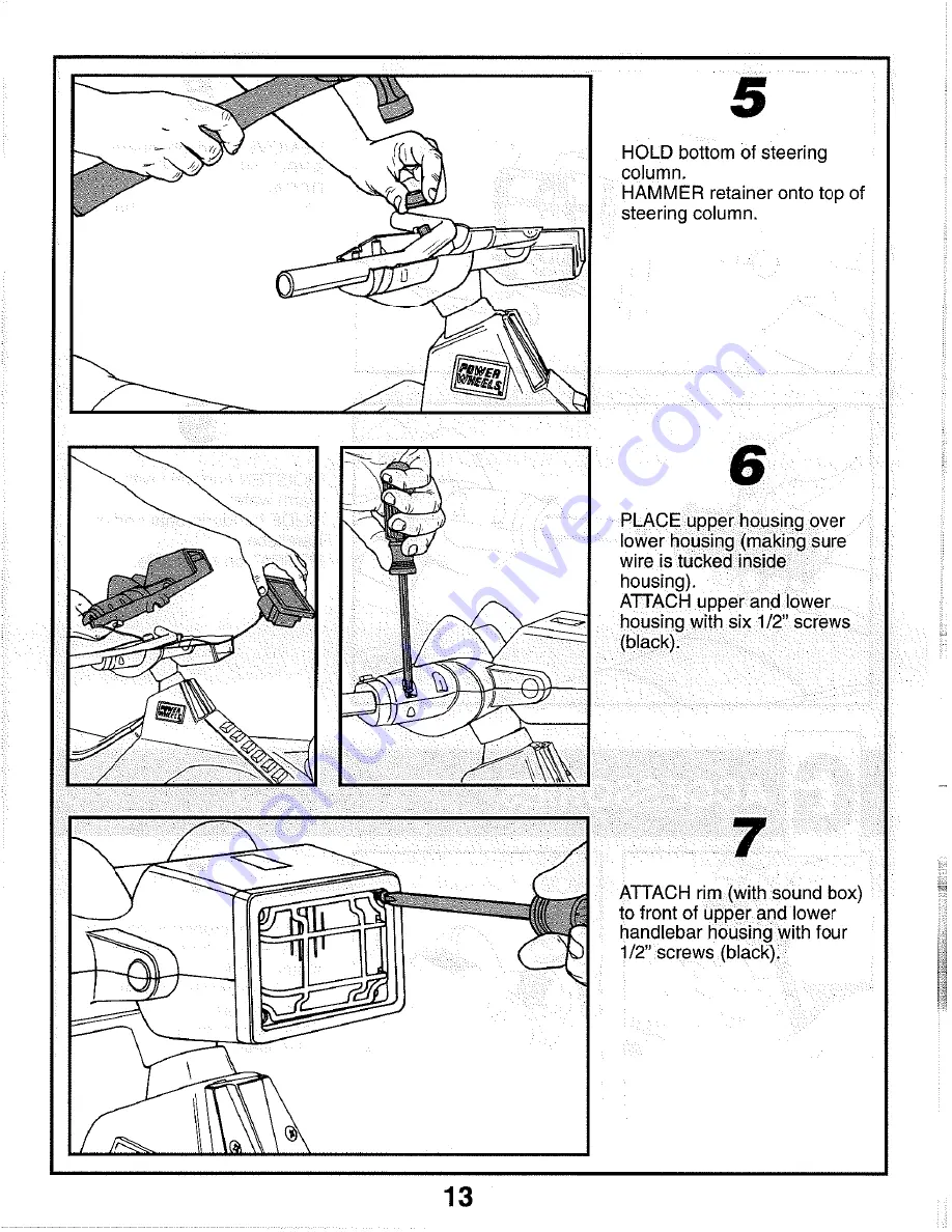 Power Wheels Kawasaki NINJA ATV AO4590 Assembly Manual Download Page 13