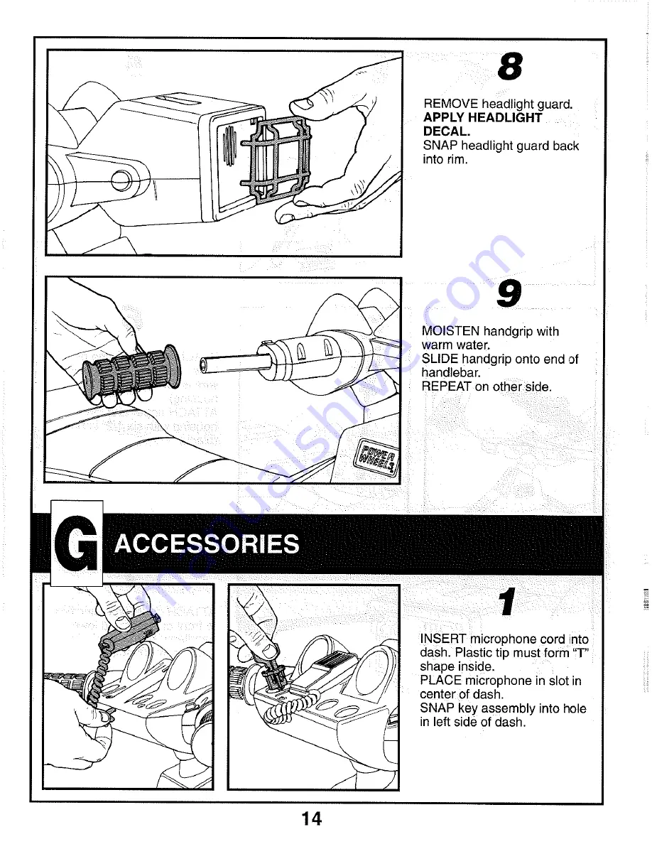 Power Wheels Kawasaki NINJA ATV AO4590 Assembly Manual Download Page 14