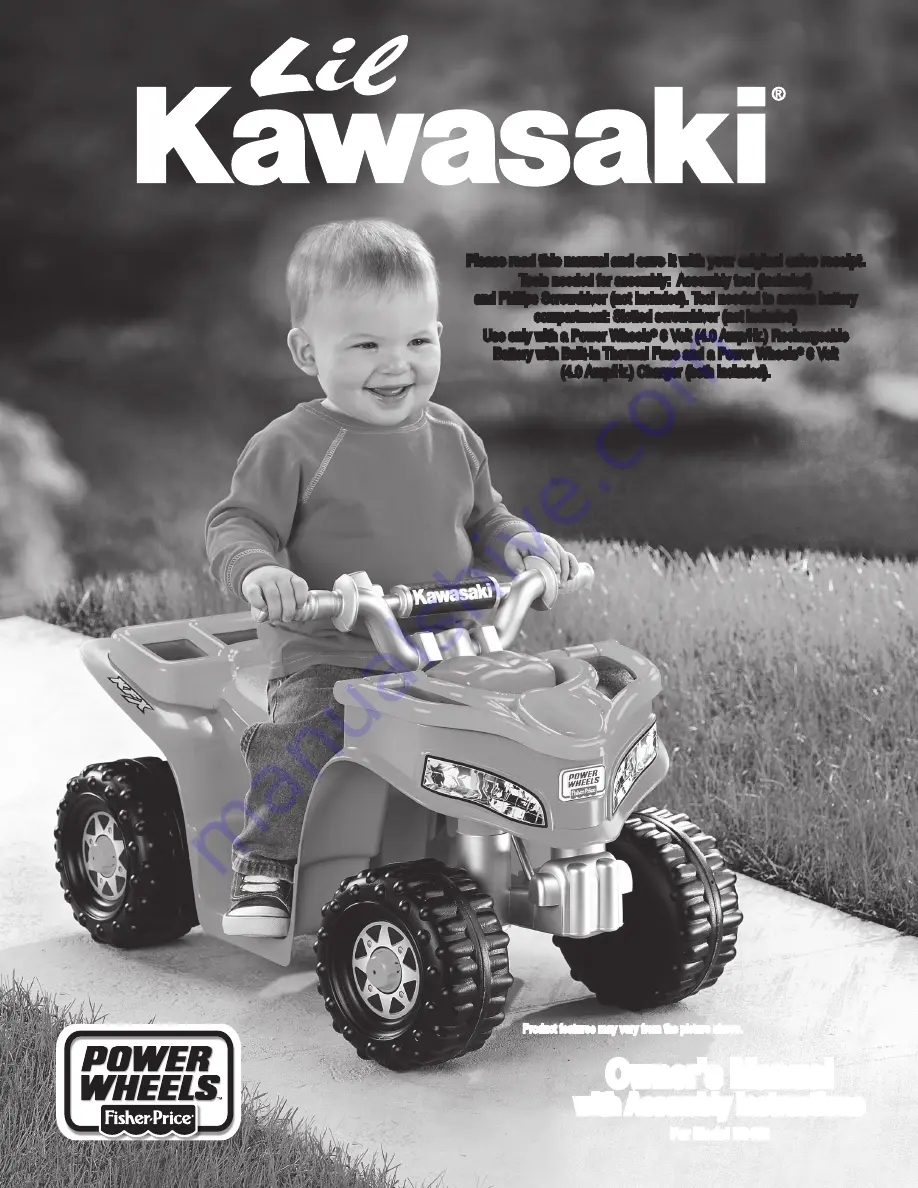 Power Wheels Lil Kawasaki K0452 Owner'S Manual & Assembly Instructions Download Page 1