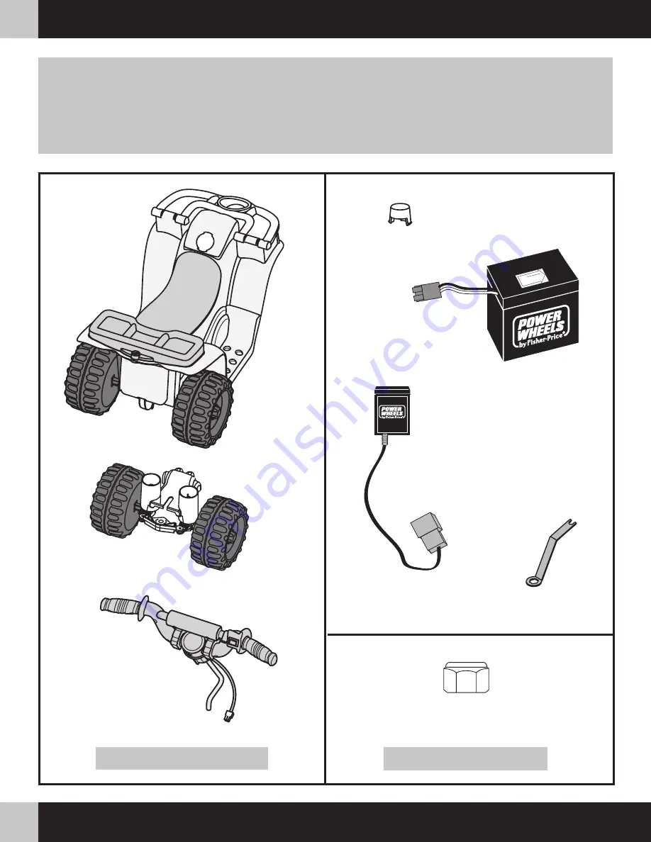 Power Wheels Lil Kawasaki K0452 Owner'S Manual & Assembly Instructions Download Page 4