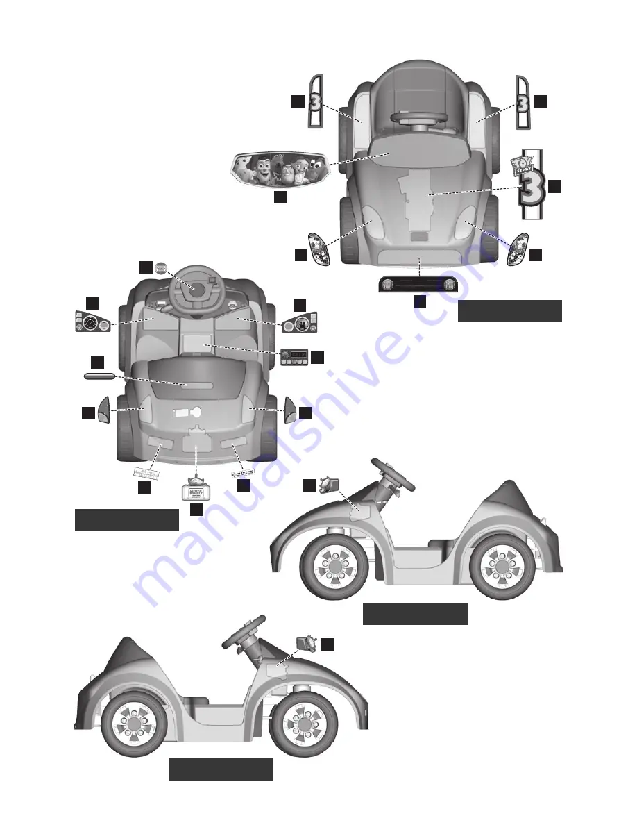 Power Wheels V3298 TOT ROD Toy Story 3 Owner'S Manual With Assembly Instructions Download Page 11