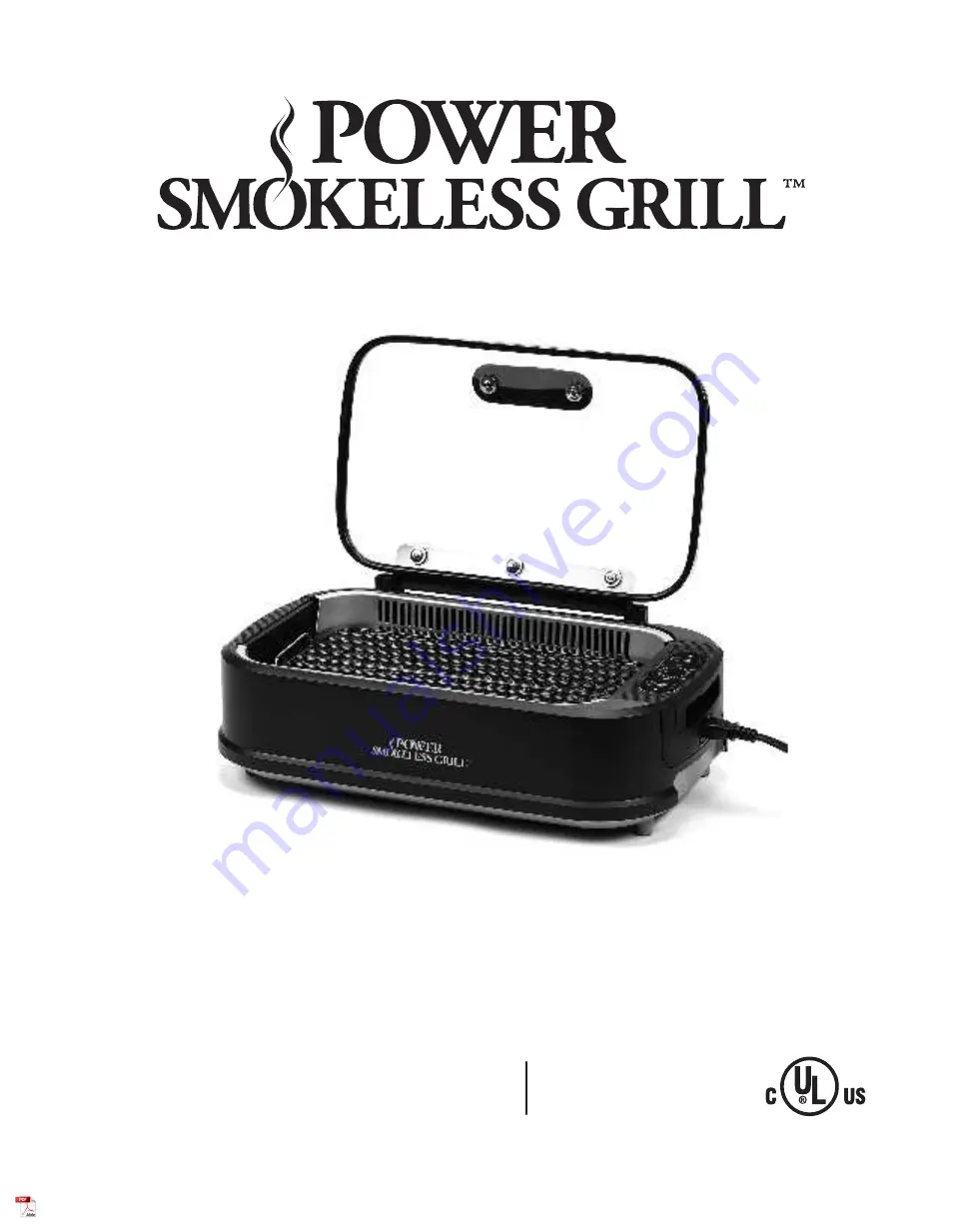 Power Smokeless Grill PG-1500-1 Owner'S Manual Download Page 1