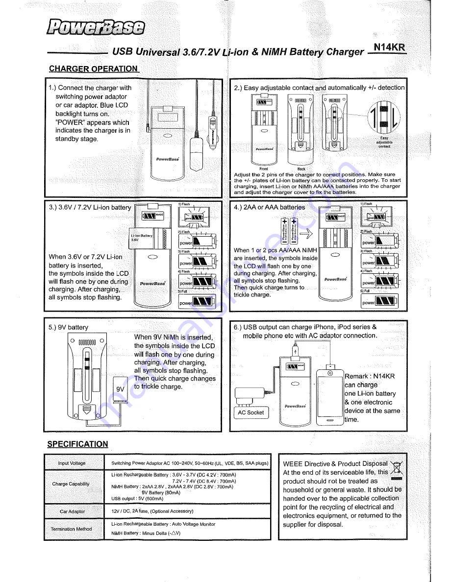 PowerBase N14KR User Manual Download Page 1