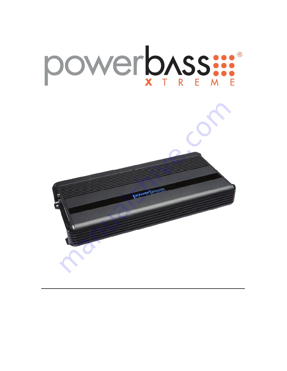 PowerBass XMA-1205D Скачать руководство пользователя страница 1