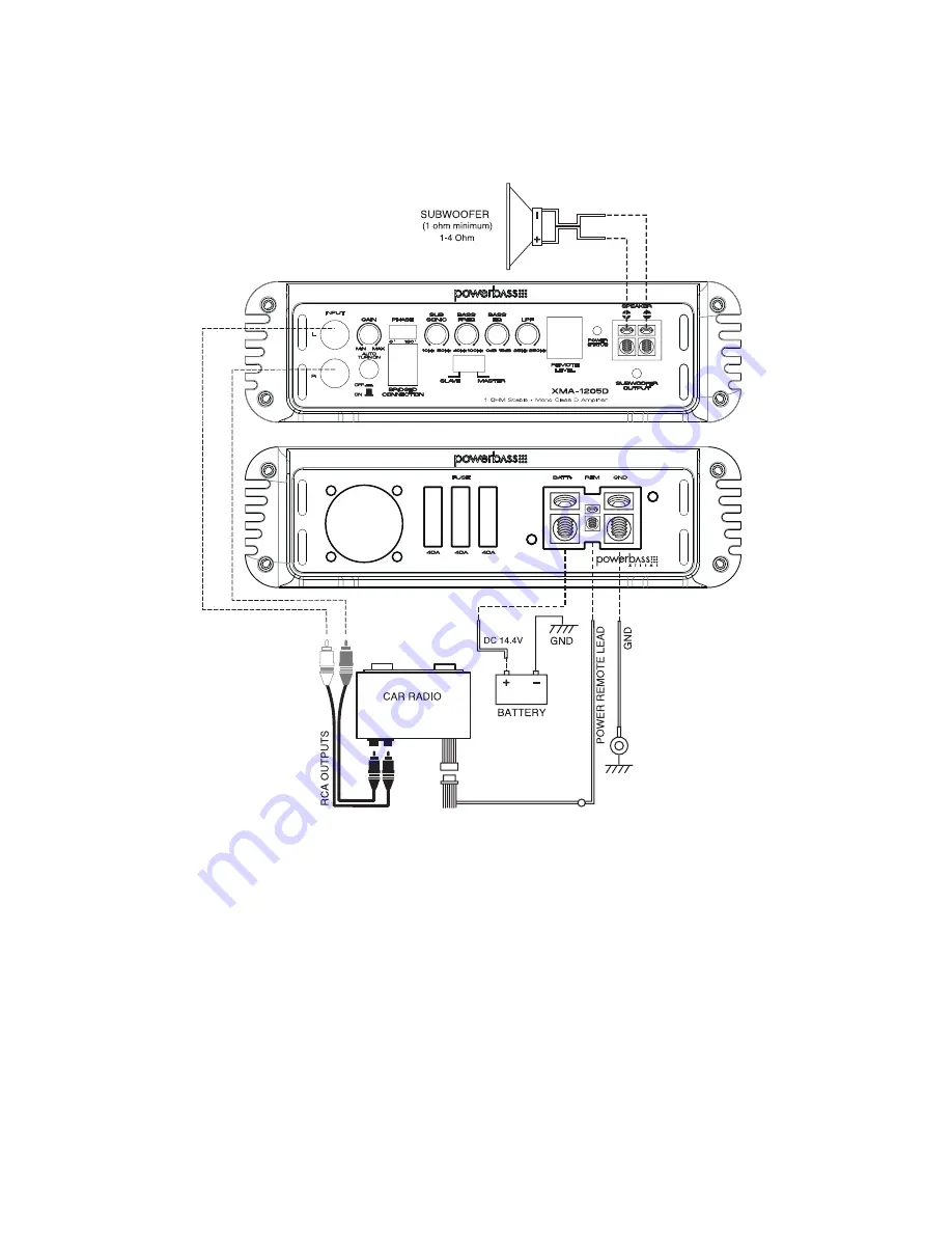 PowerBass XMA-1205D Owner'S Manual Download Page 12