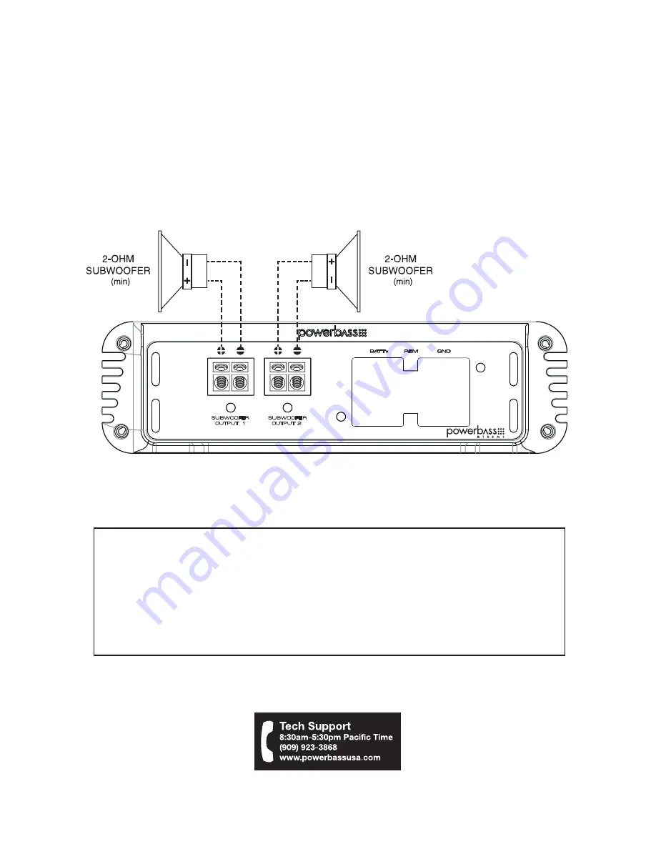 PowerBass XMA-1205D Owner'S Manual Download Page 20