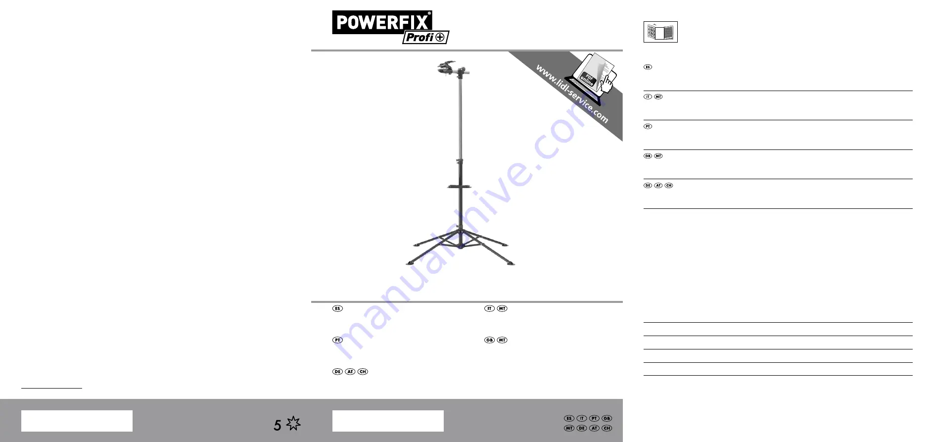 Powerfix Profi+ 270381 Instructions For Use Manual Download Page 1